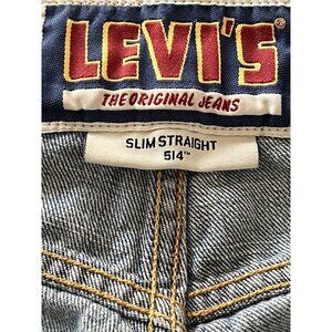 Vintage Levis‎ 514 Mens 29x31 Slim Straight Light Wash 100% Cotton